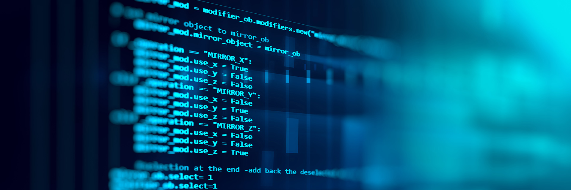 Monitorbild mit vielen Zeilen Quellcode
